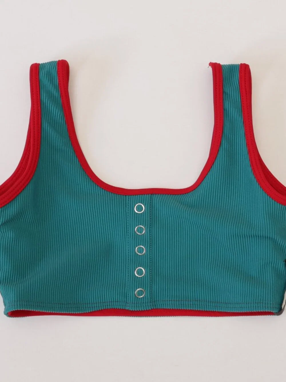 Tiger Friday Reversible Red and Teal Top